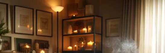 Scented candles do furnish a room!
